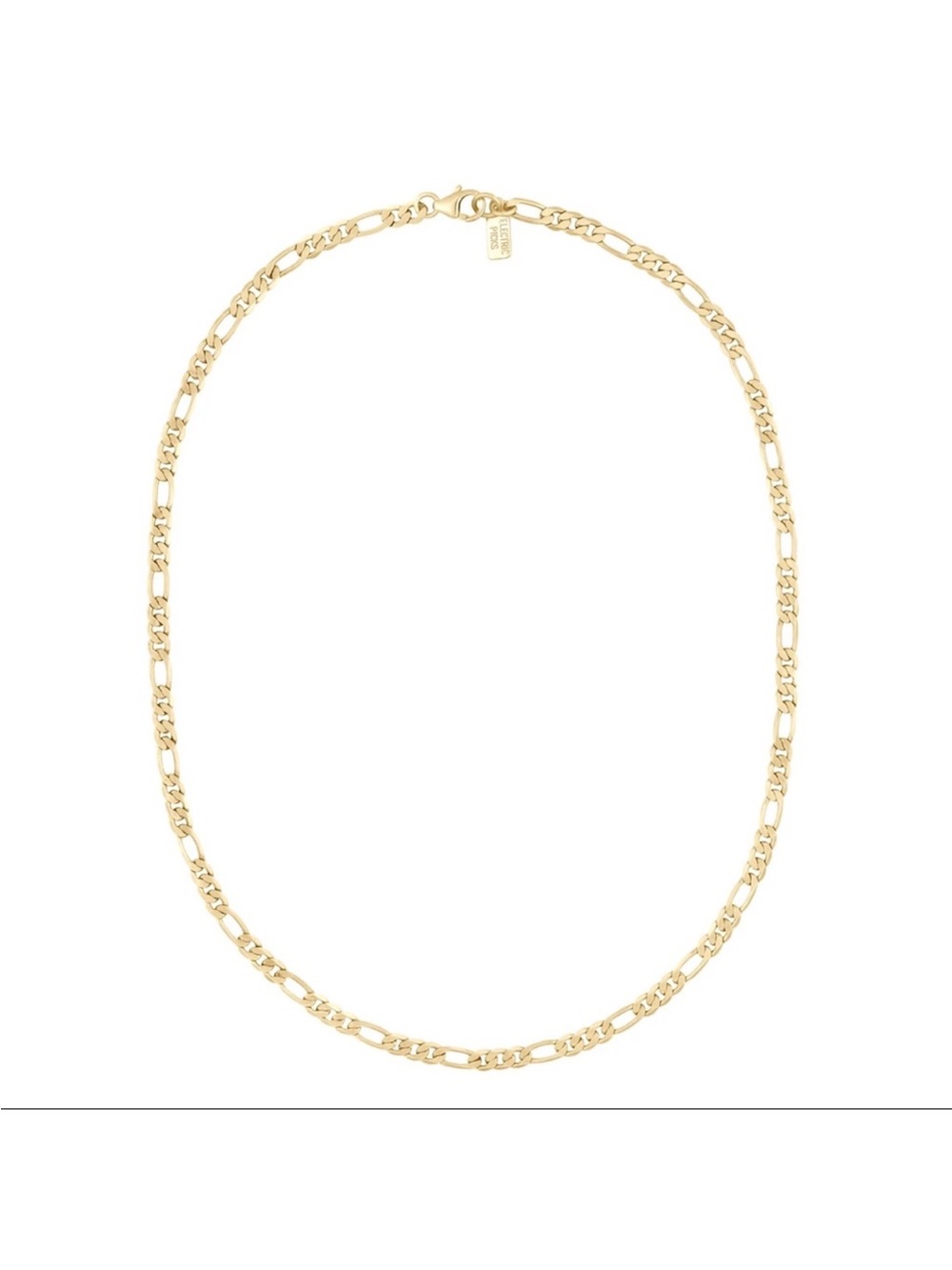Electric Picks 14 KT plated Figaro-Style Chain Necklace